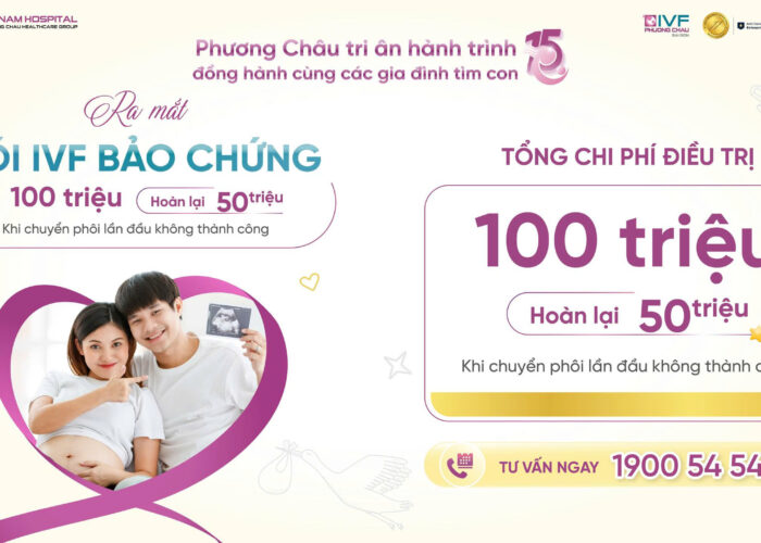 Gói IVF Bảo chứng 100 triệu